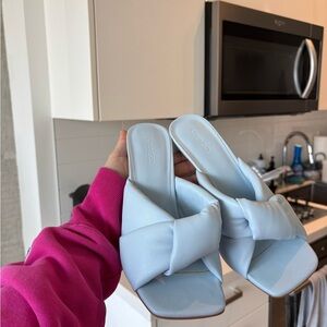 Open Edit Saydee Blue Block Heels - Size 8.5